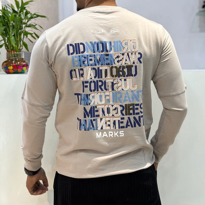 Full Sleeve Back Print Tshirt