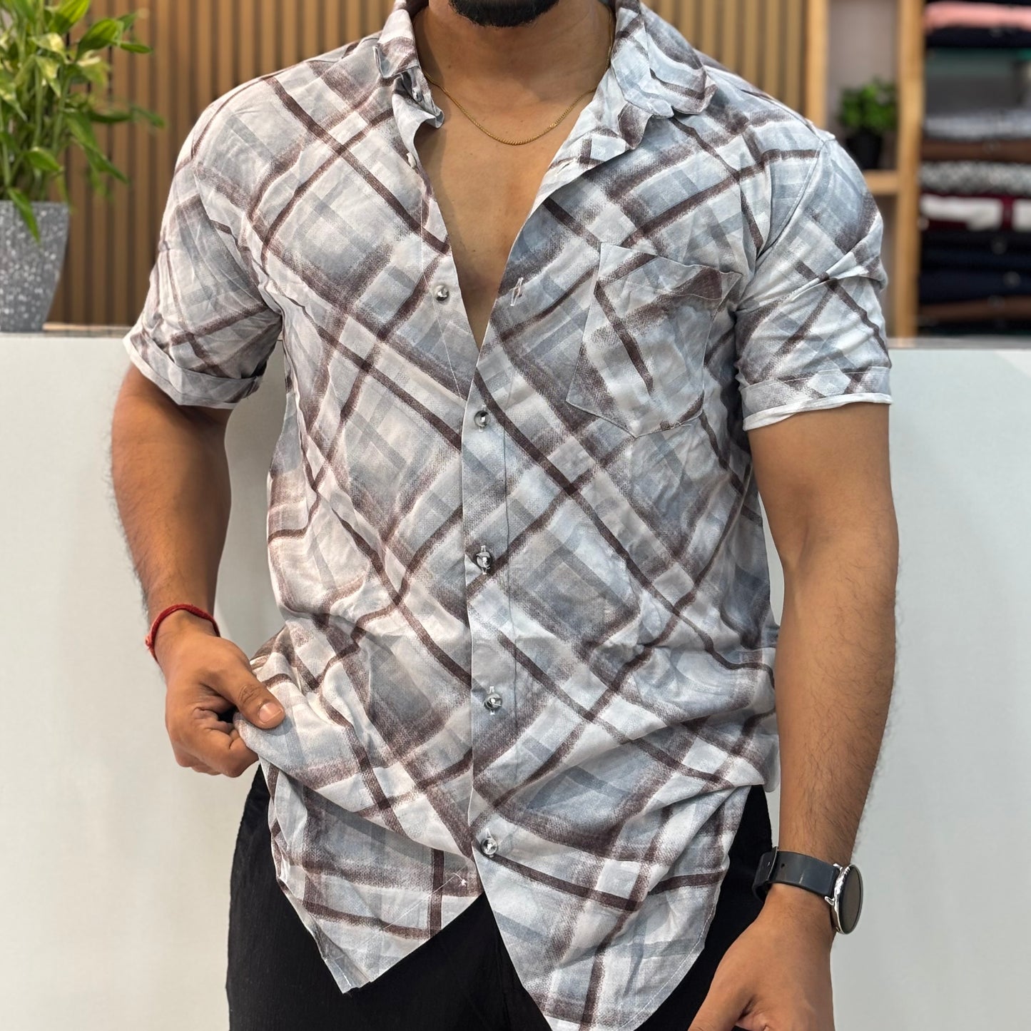 Digital Print Half Sleeve Shirt