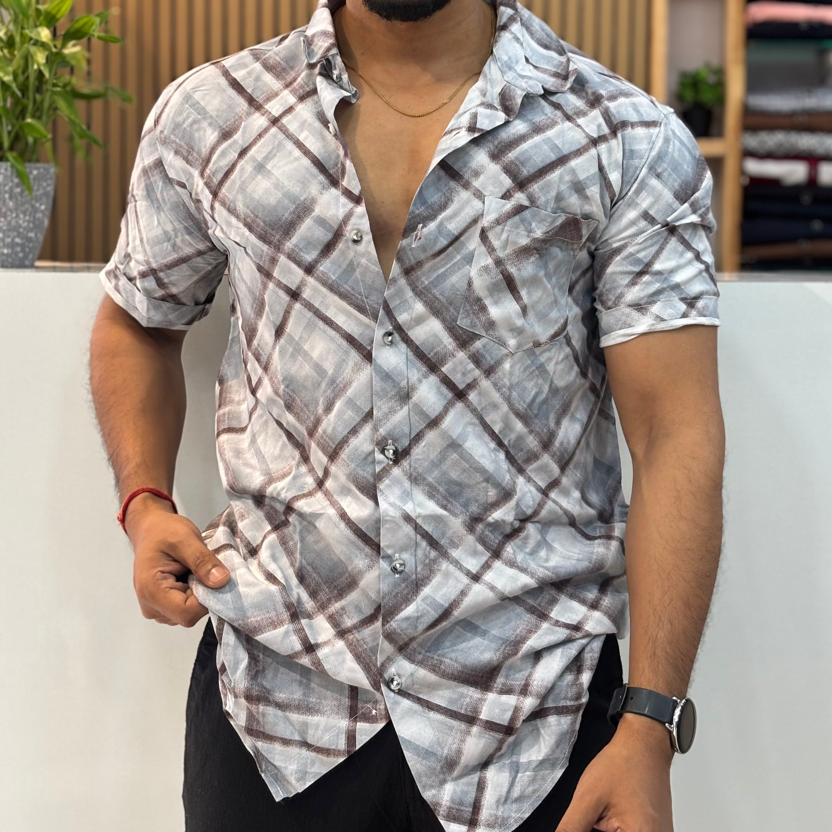 Digital Print Half Sleeve Shirt