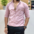 Men’s Solid Shirt Dusty Pink