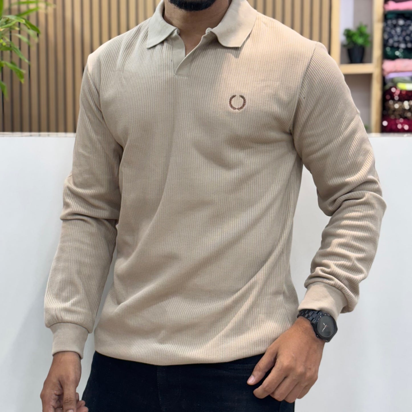 Full Sleeve Polo T-Shirt Badge