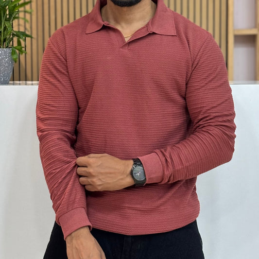 Full Sleeve Carrot Polo T-Shirt