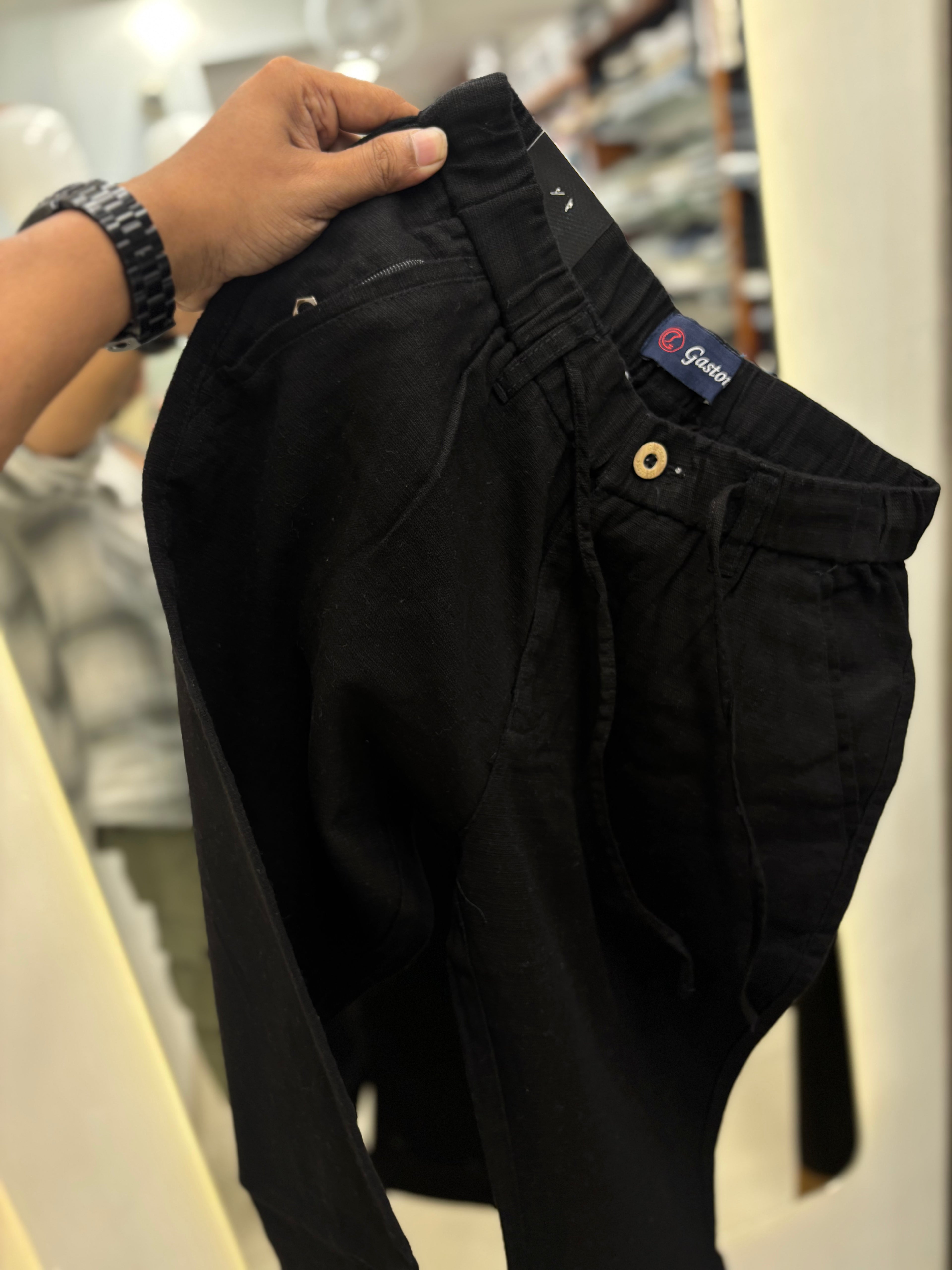 Premium Linen Cotton Drawstring Pants