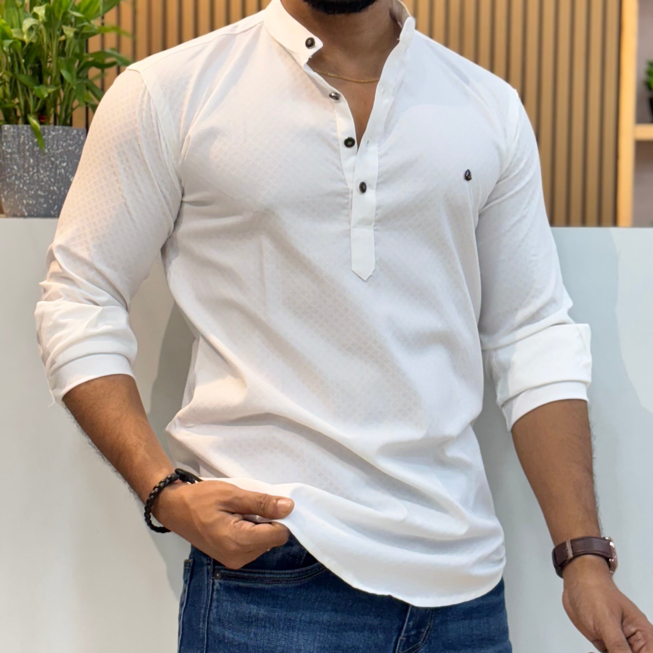 White IMP Short Kurta