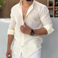 Premium Linen Shirt for Men – Ivory Cream