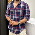 Premium Indigo Checks Shirt