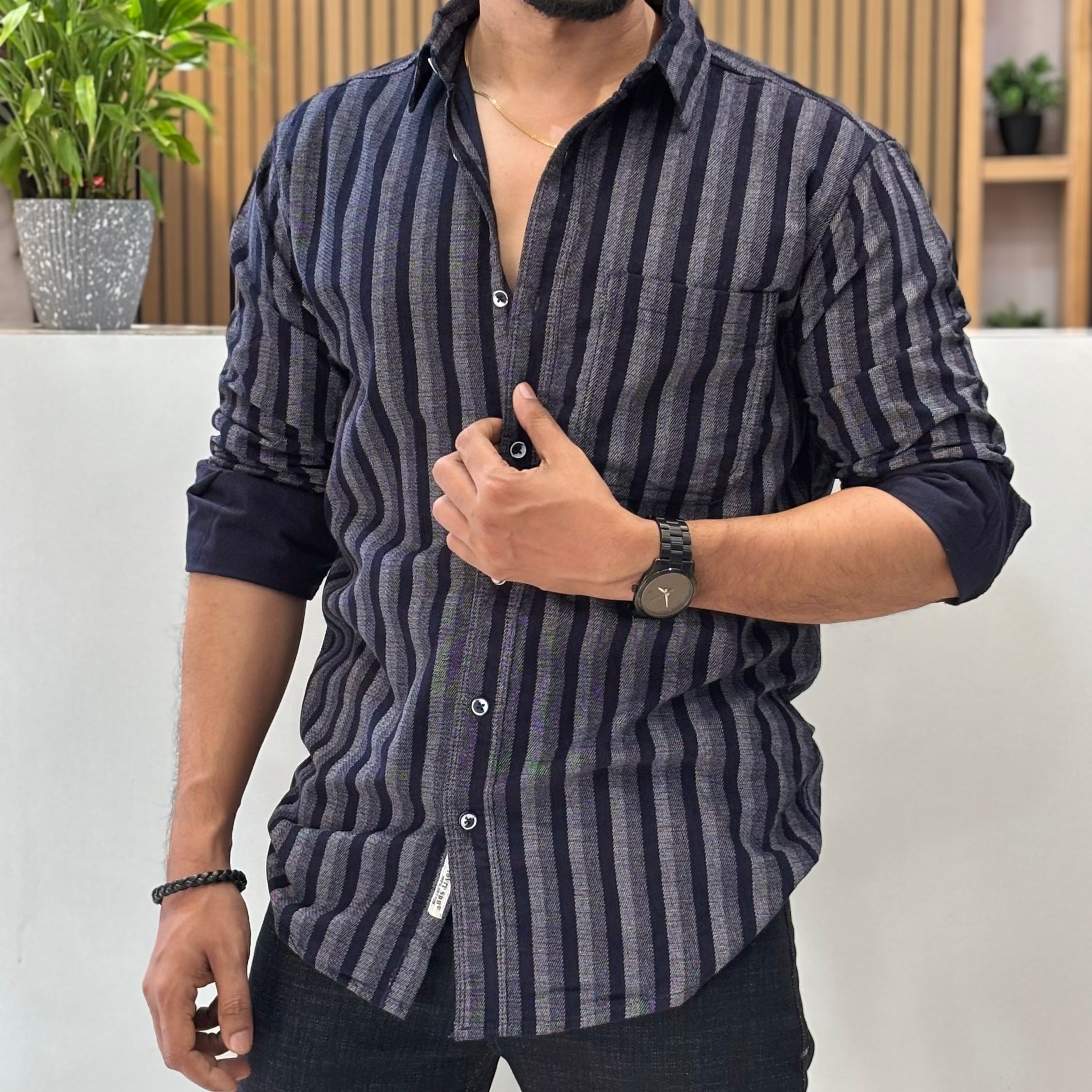 Blue Striped Premium Shirt