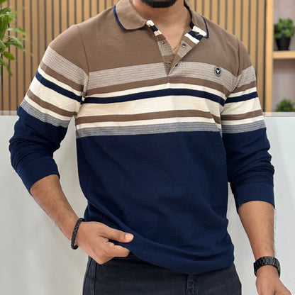 Stripes Collar T-shirt