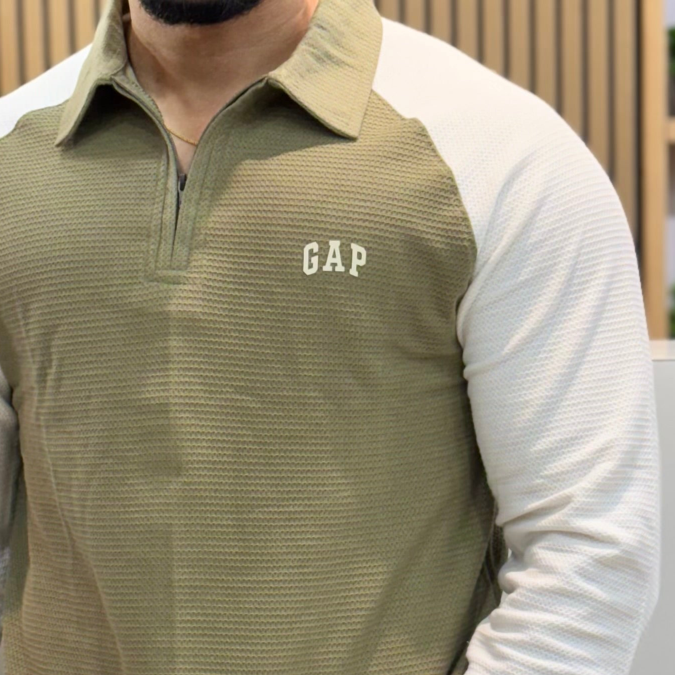 Raglan Sleeve Polo T-Shirt