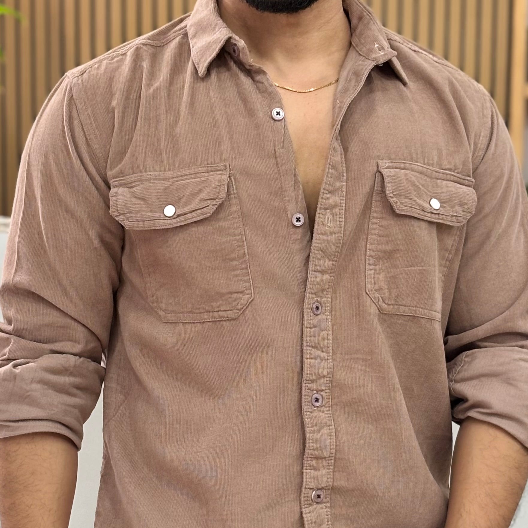 Corduroy Shirt chiku ￼