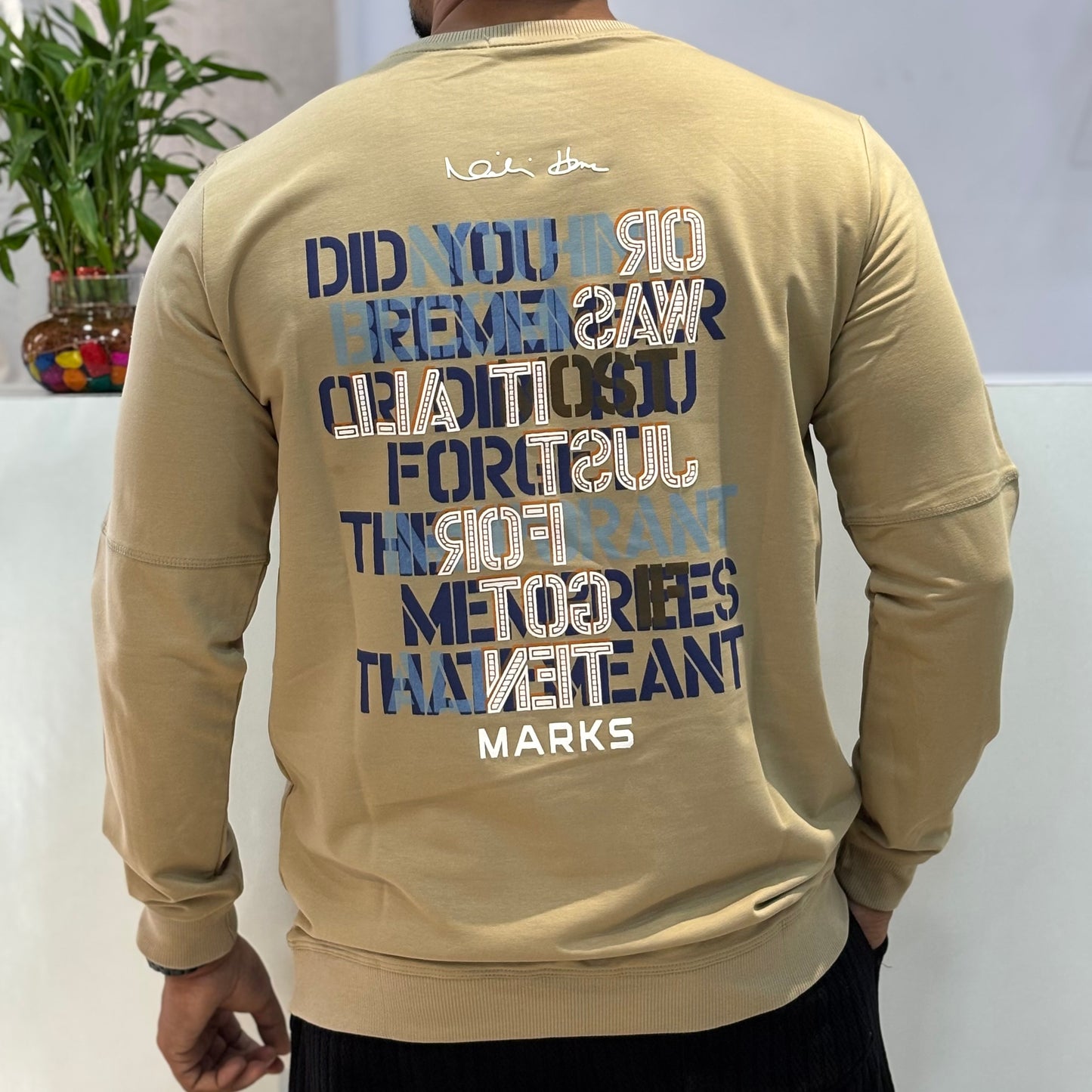 Full Sleeve Back Print Tshirt