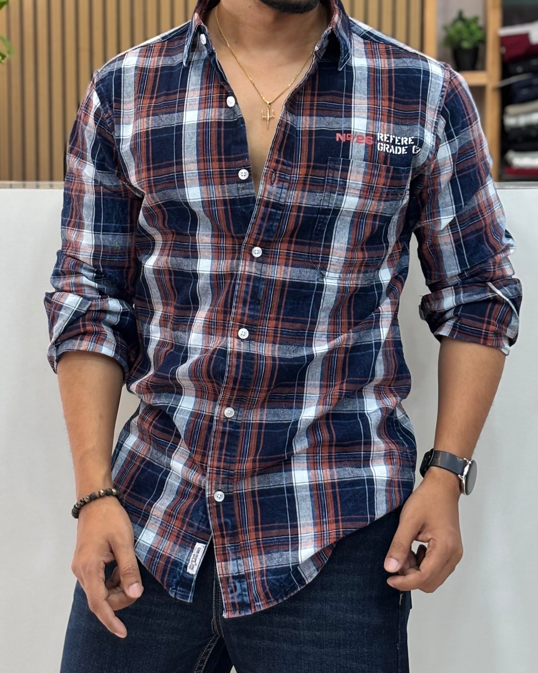 Indigo Check Shirt