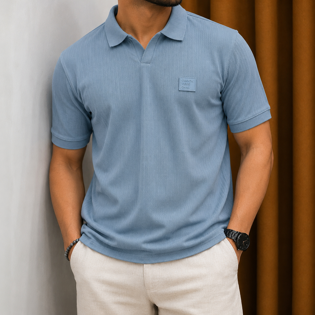 Premium Ribbed Polo T-Shirt
