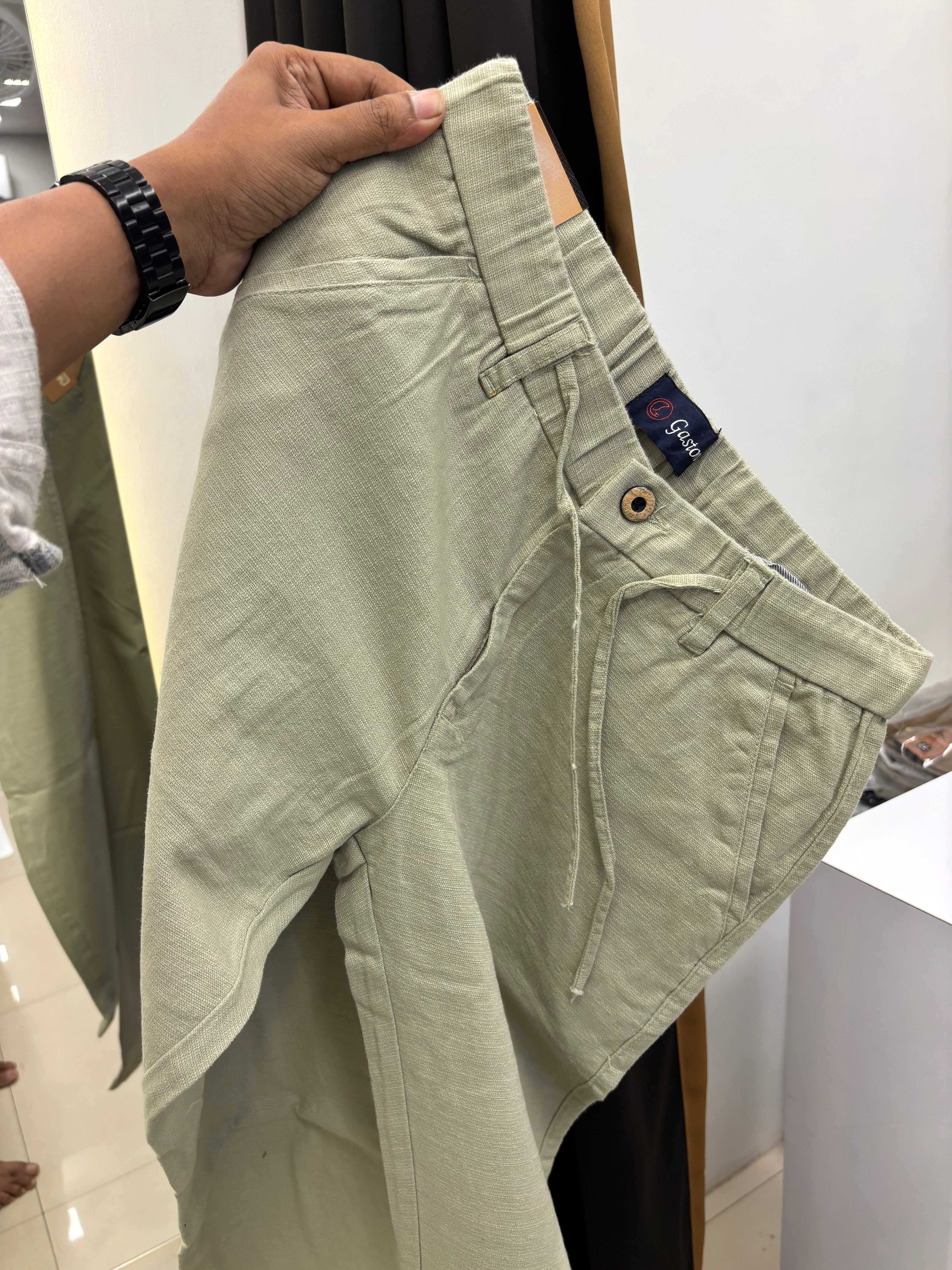 Premium Linen Cotton Drawstring Pants