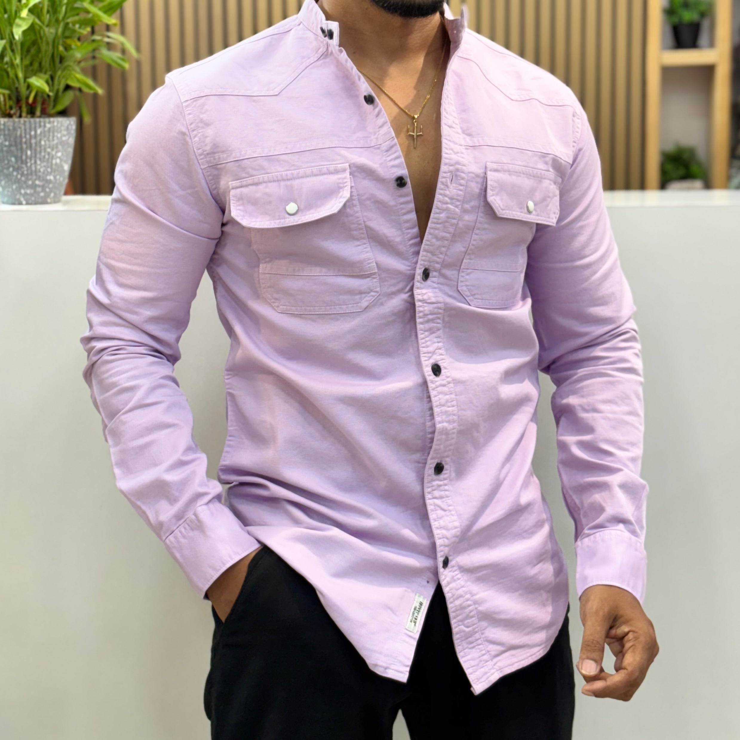 Mandarin Collar RFD Shirt
