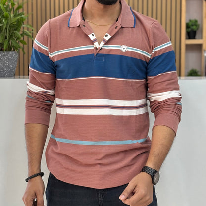 Stripes Collar T-shirt