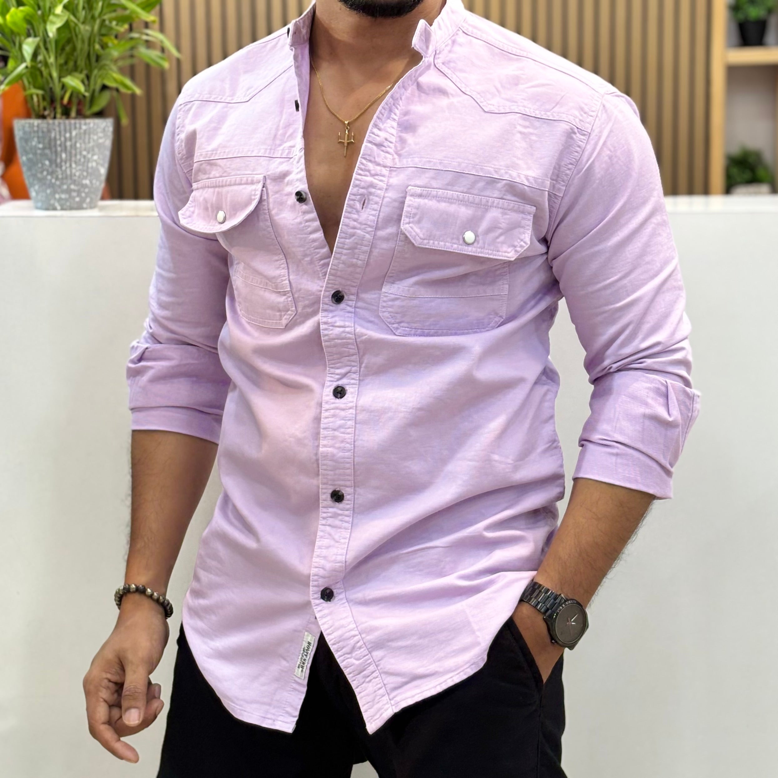 Mandarin Collar RFD Shirt
