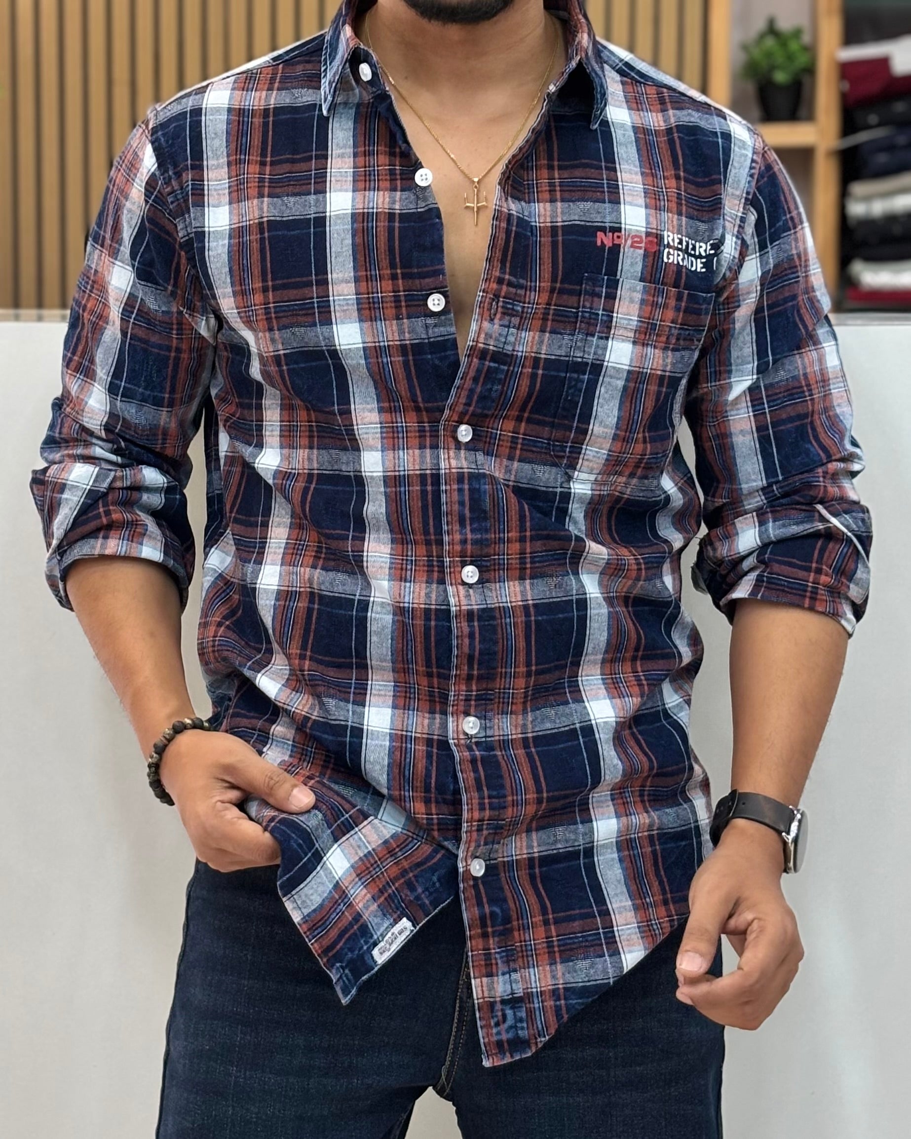 Indigo Check Shirt