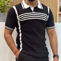 Polo Knit Black T-shirt