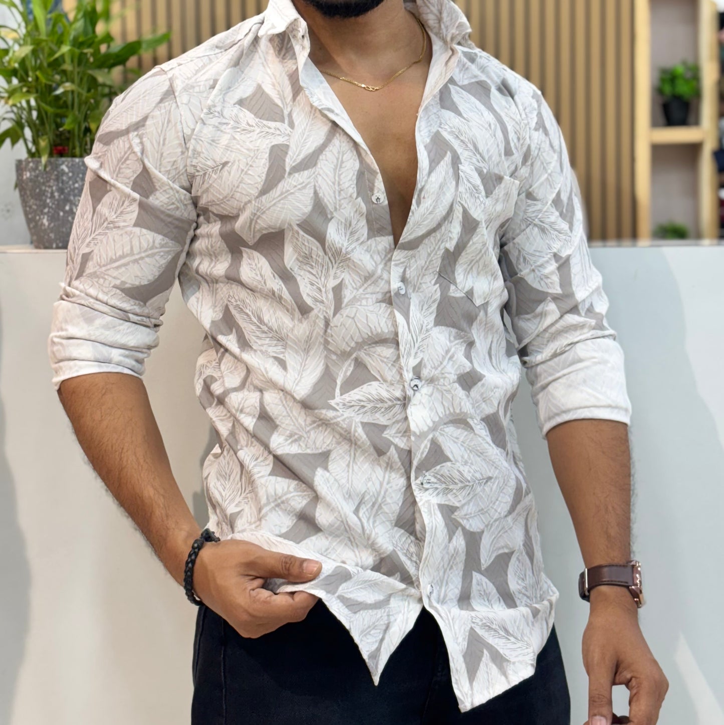 IMP Leaf Digital Print Shirt