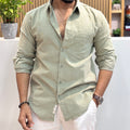 Corduroy Shirt for Men | Sage Green