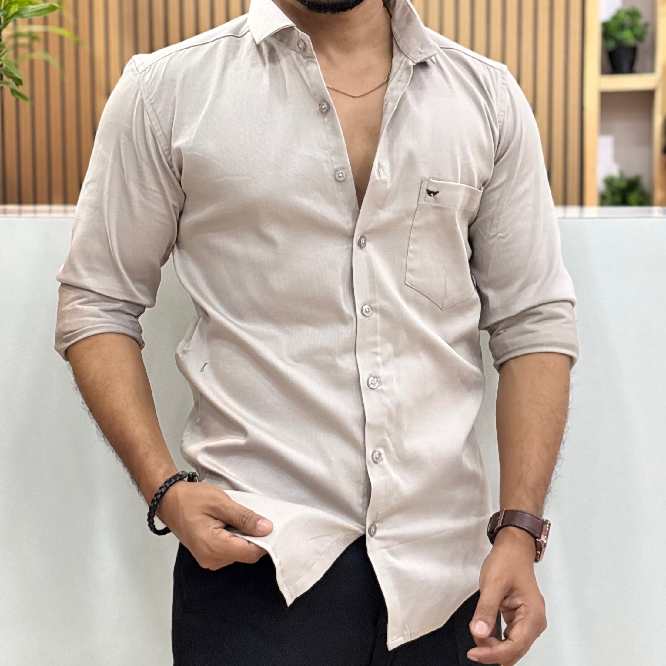Premium Men’s Solid Shirt