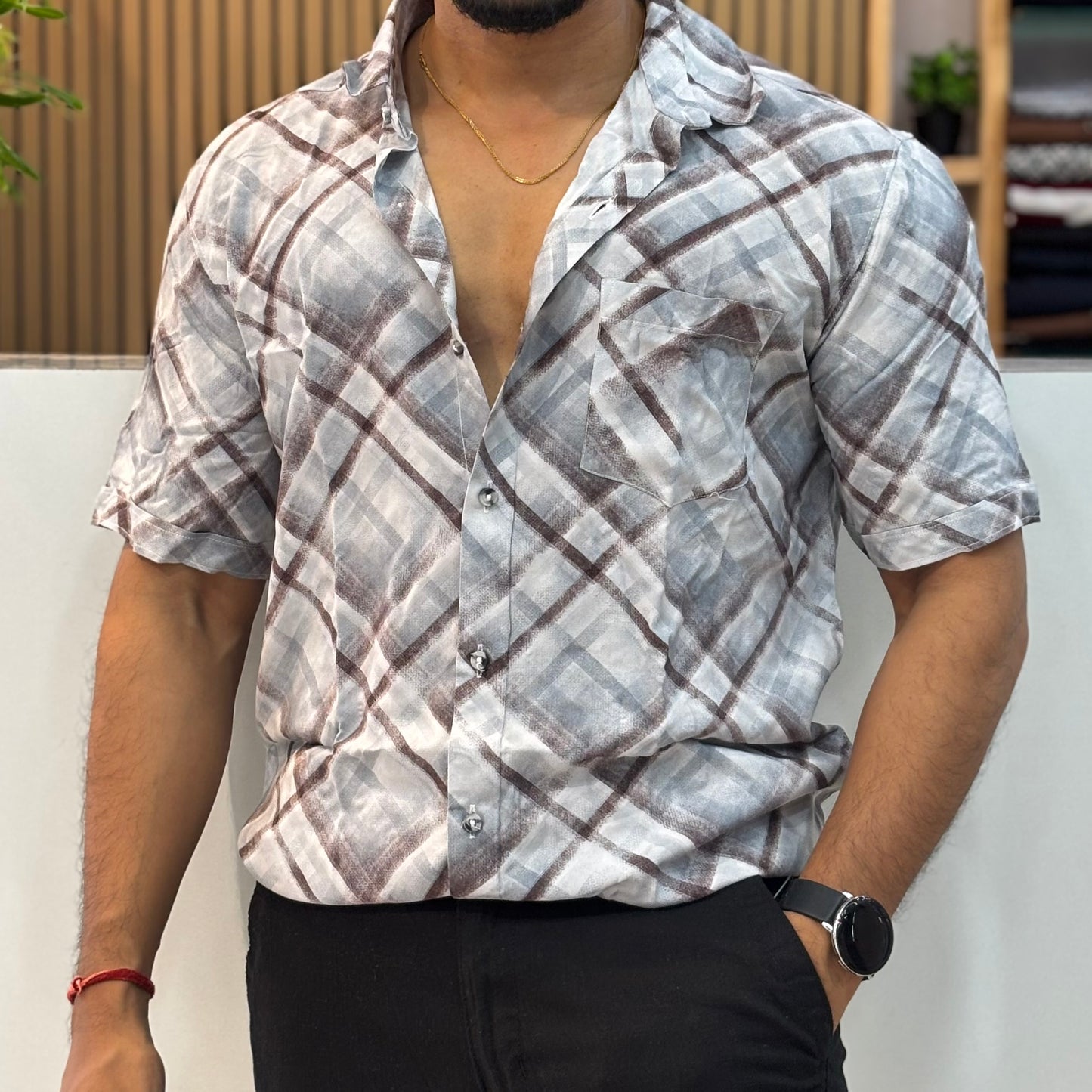 Digital Print Half Sleeve Shirt