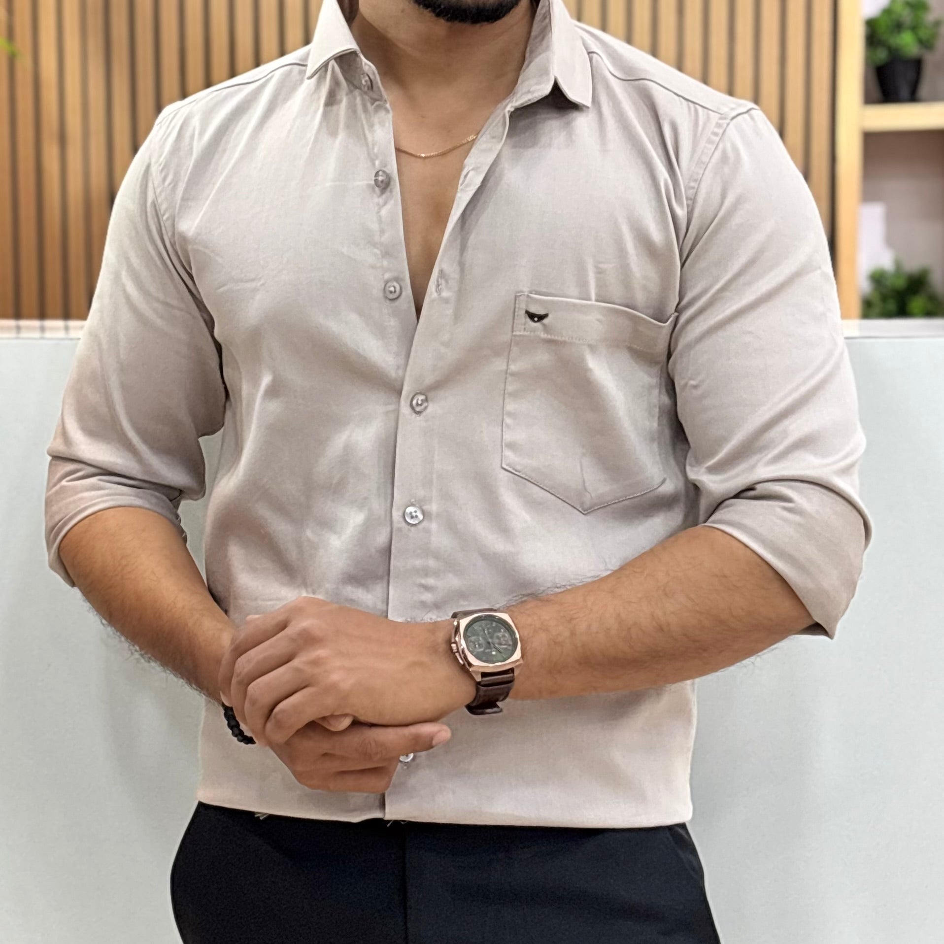 Premium Men’s Solid Shirt