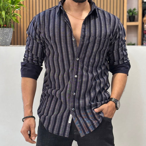 Blue Striped Premium Shirt