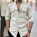 RFD Mandarin Collar Double Pocket Cream