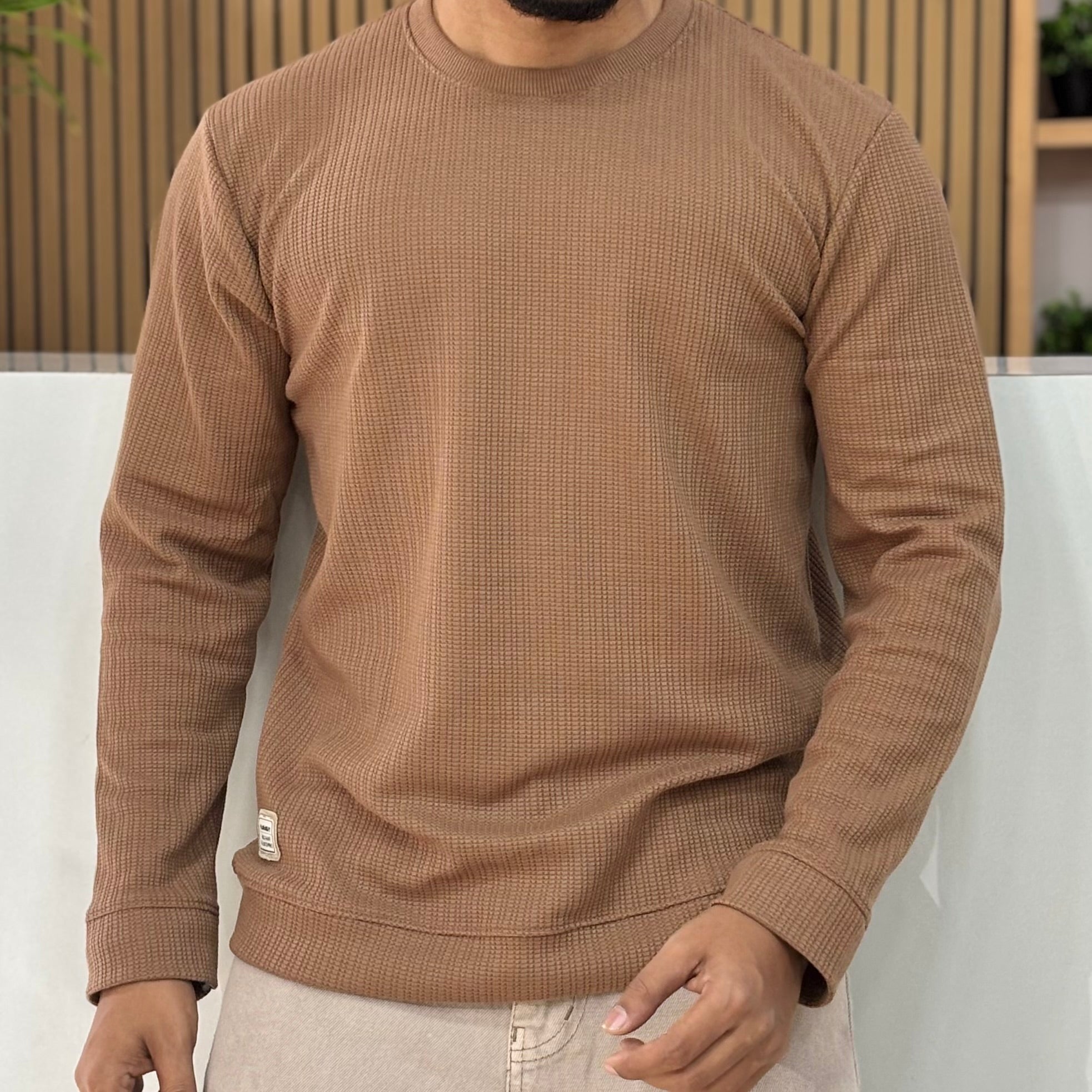 Textured Full-Sleeve Tee