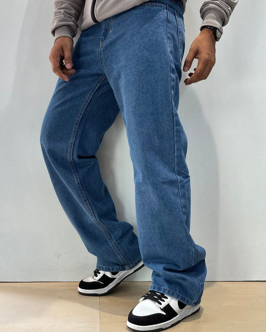 Men's  Blue Loose Fit Jeans