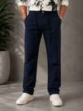 Premium Linen Cotton Drawstring Pants
