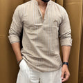 Premium Striped Cotton Kurta