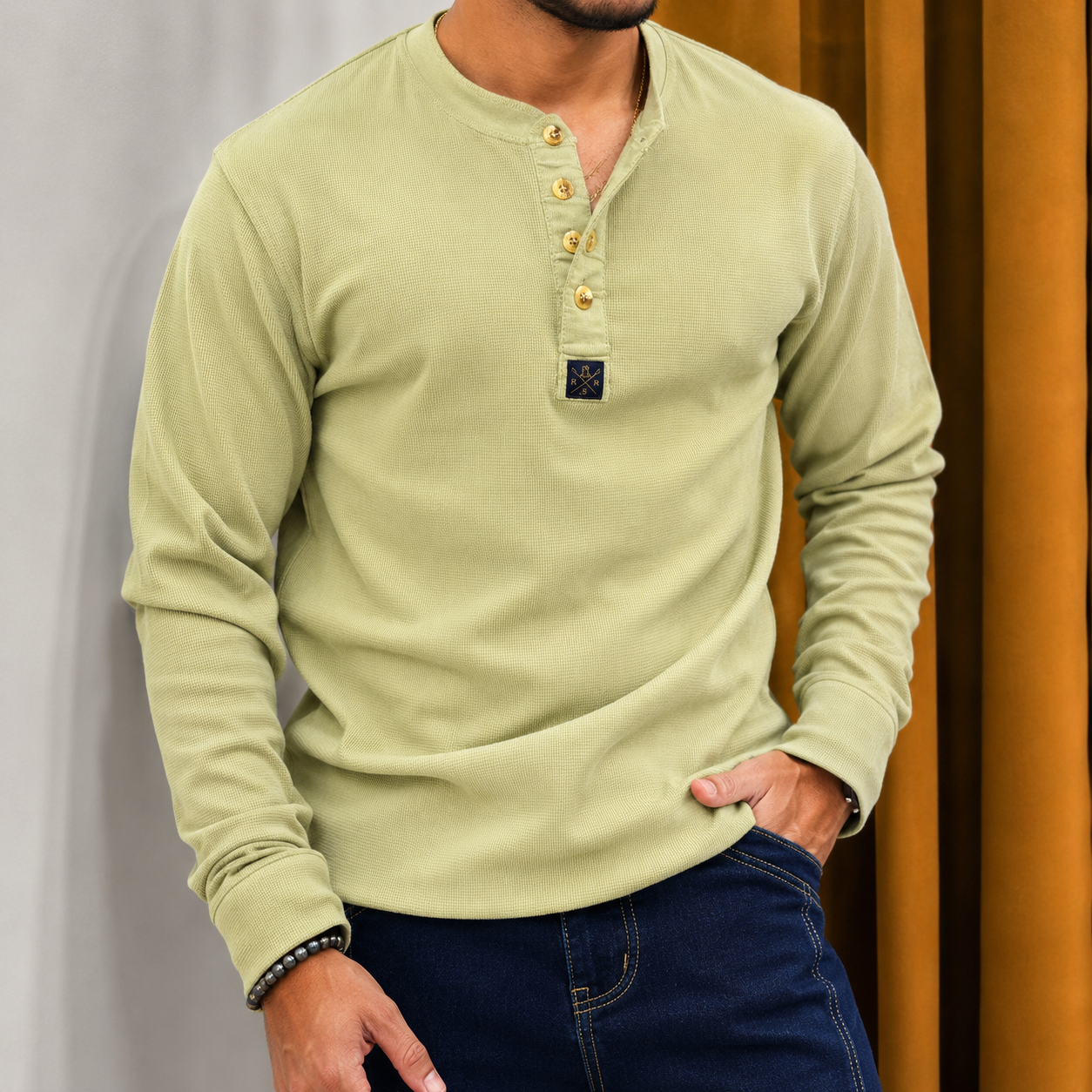 Henley Full Sleeve T-shirt