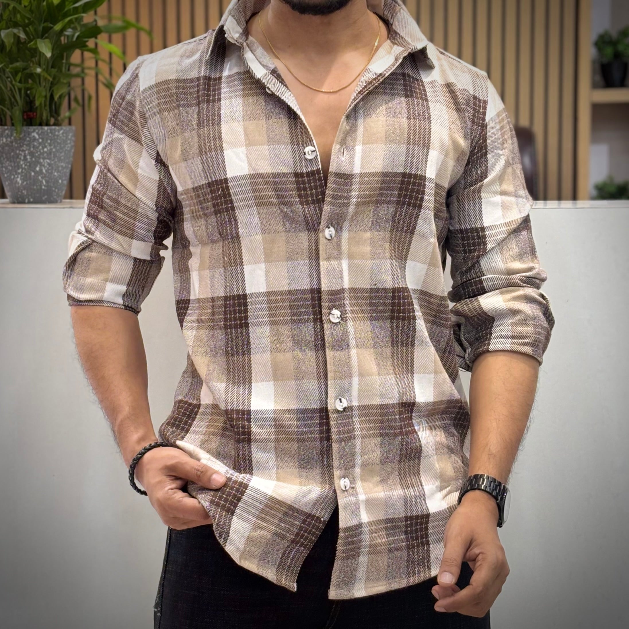 Premium Checked Shirt for Men