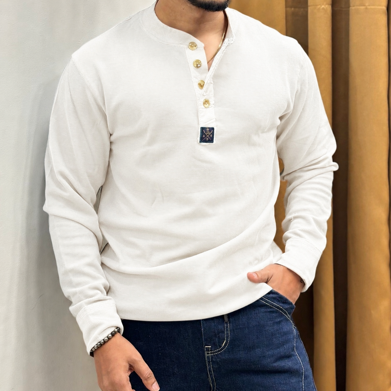 Henley Full Sleeve T-shirt