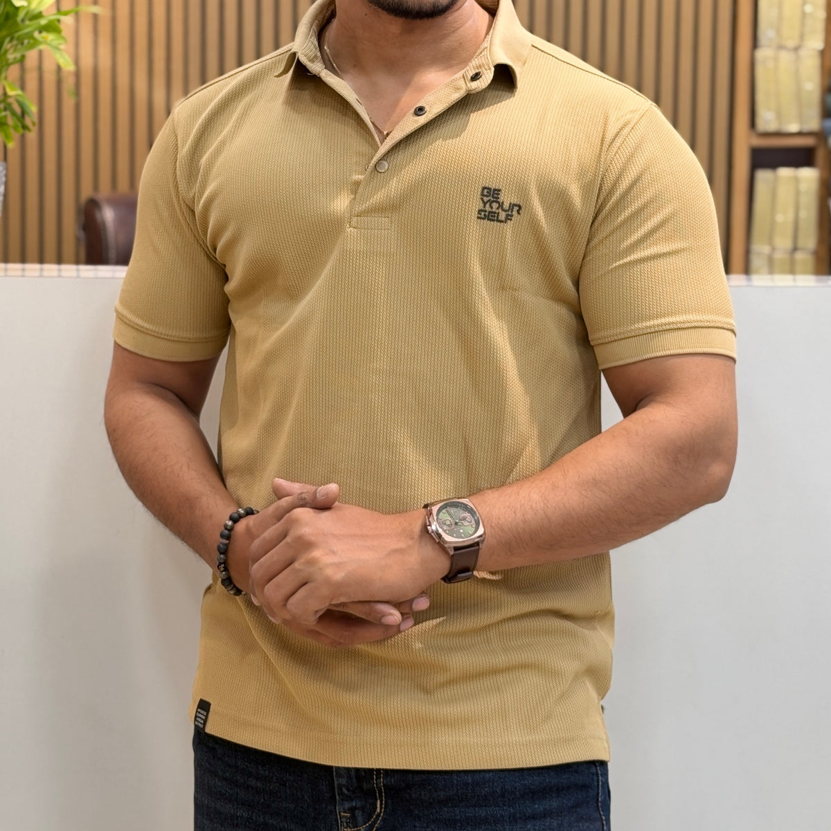 Half Sleeve Polo Tshirt- Badge