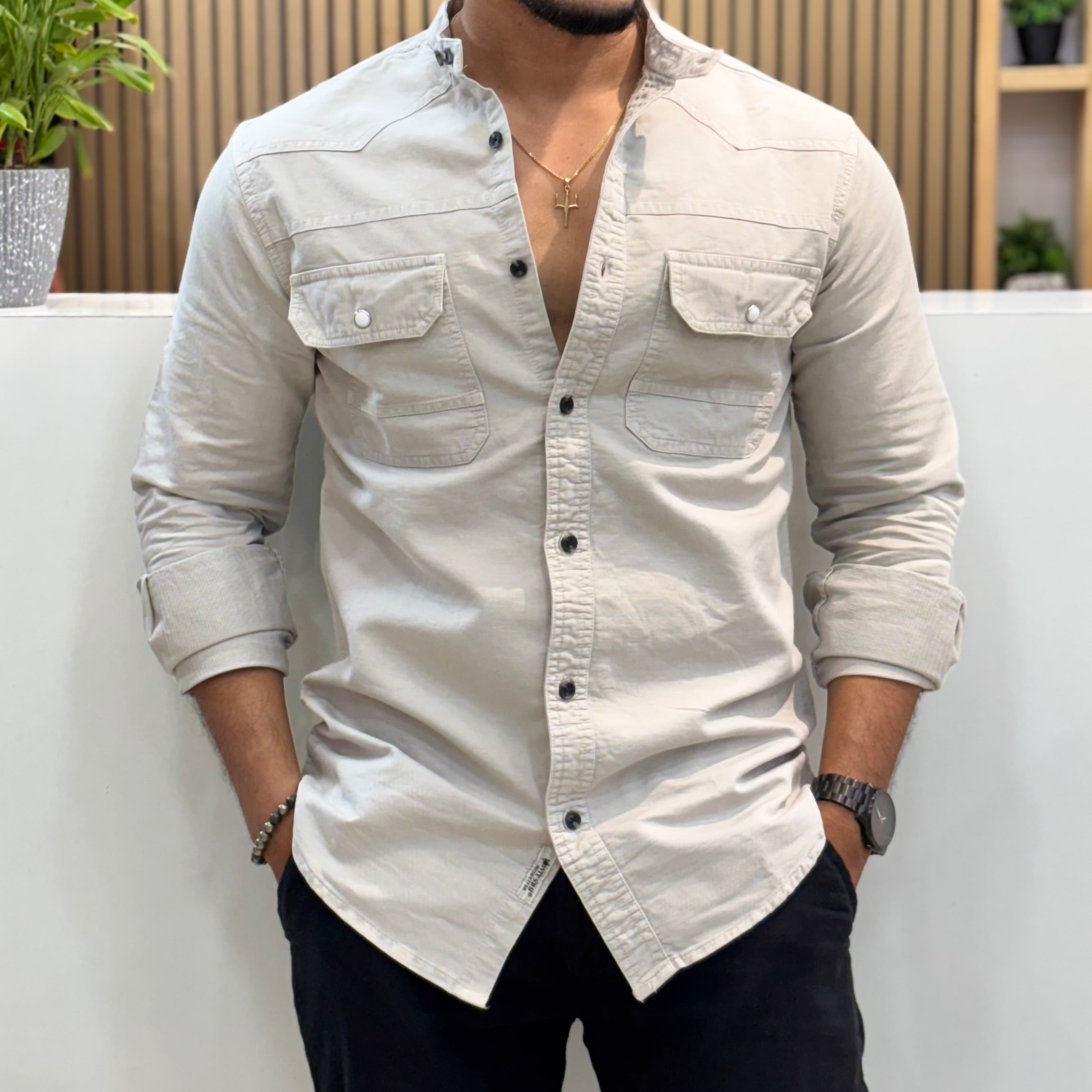 Mandarin Collar RFD Shirt
