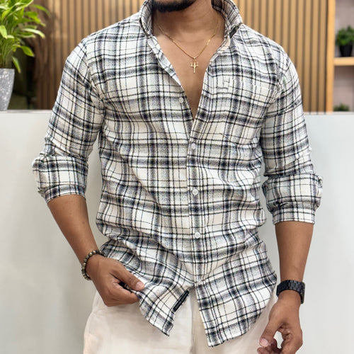 Cotton Check Shirt for Men