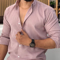 Premium Linen Shirt for Men – Dusty Rose