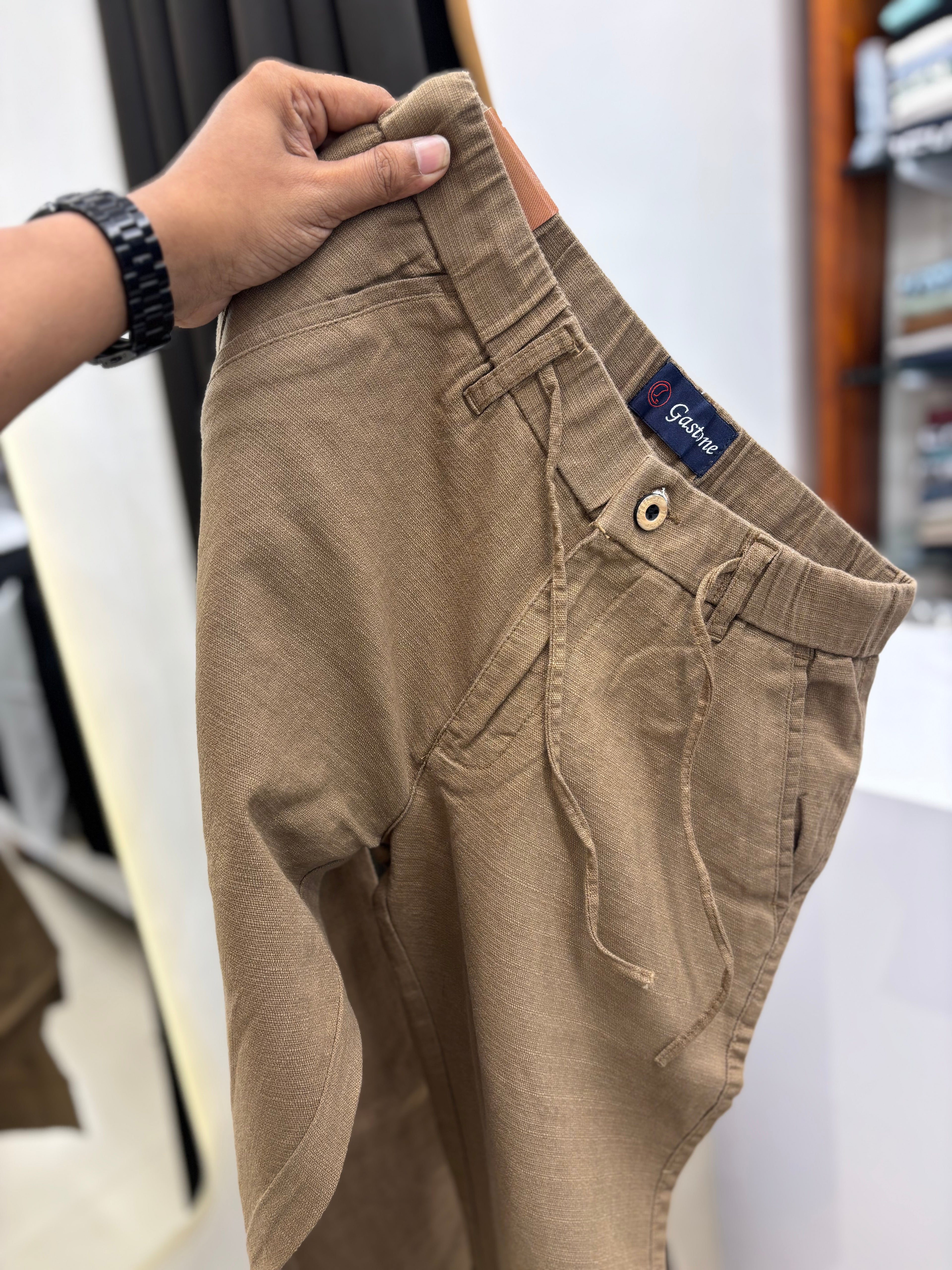 Premium Linen Cotton Drawstring Pants