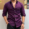 Cotton Casual Shirt - Purple