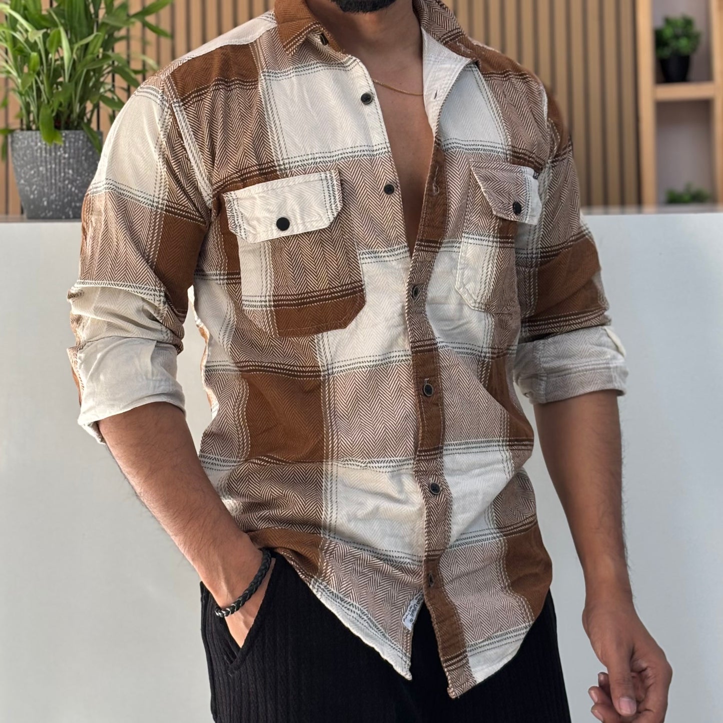 CORDUROY CHECK SHIRT