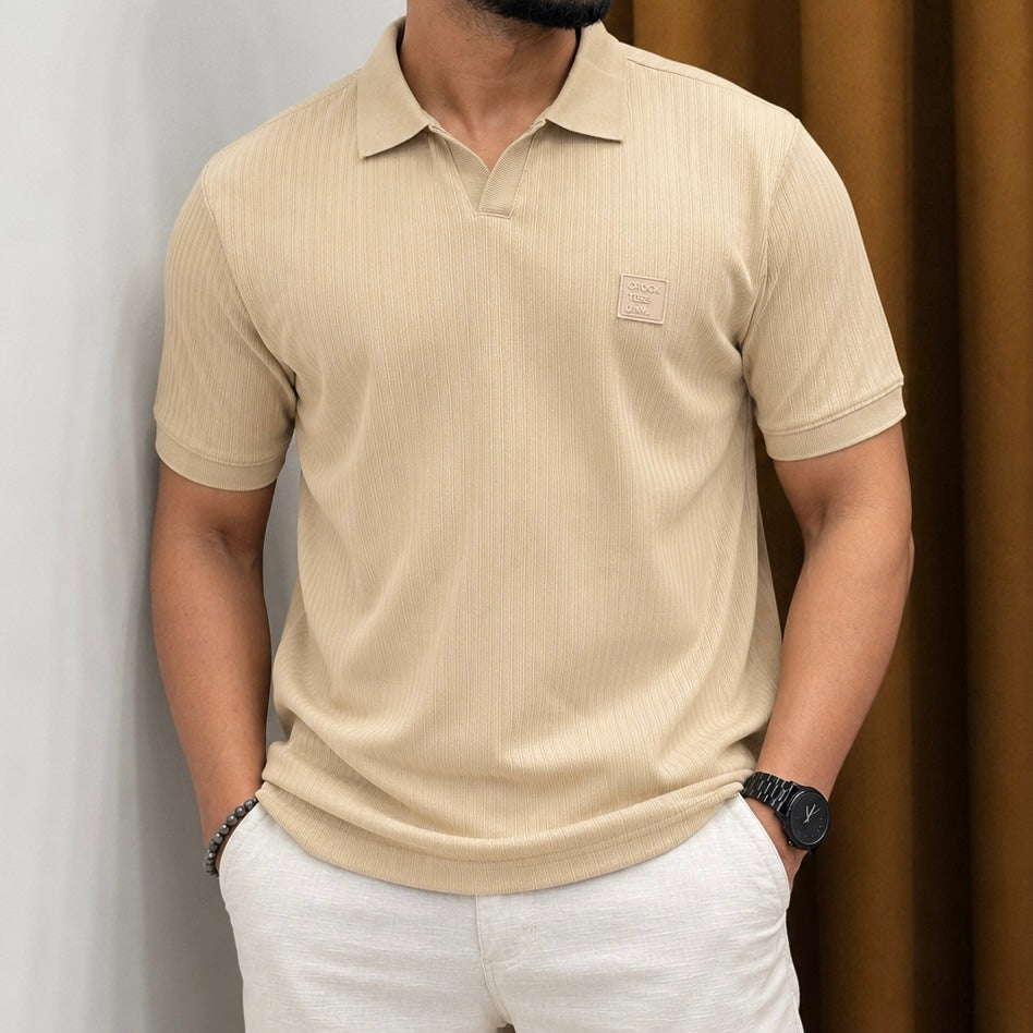 Premium Ribbed Polo T-Shirt