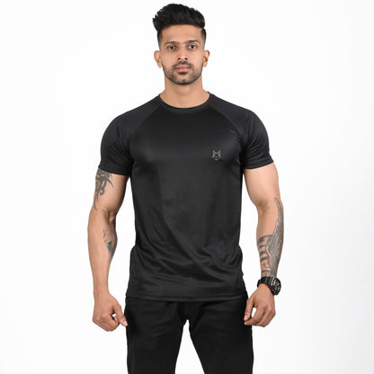 Aura Textured T-shirt Black