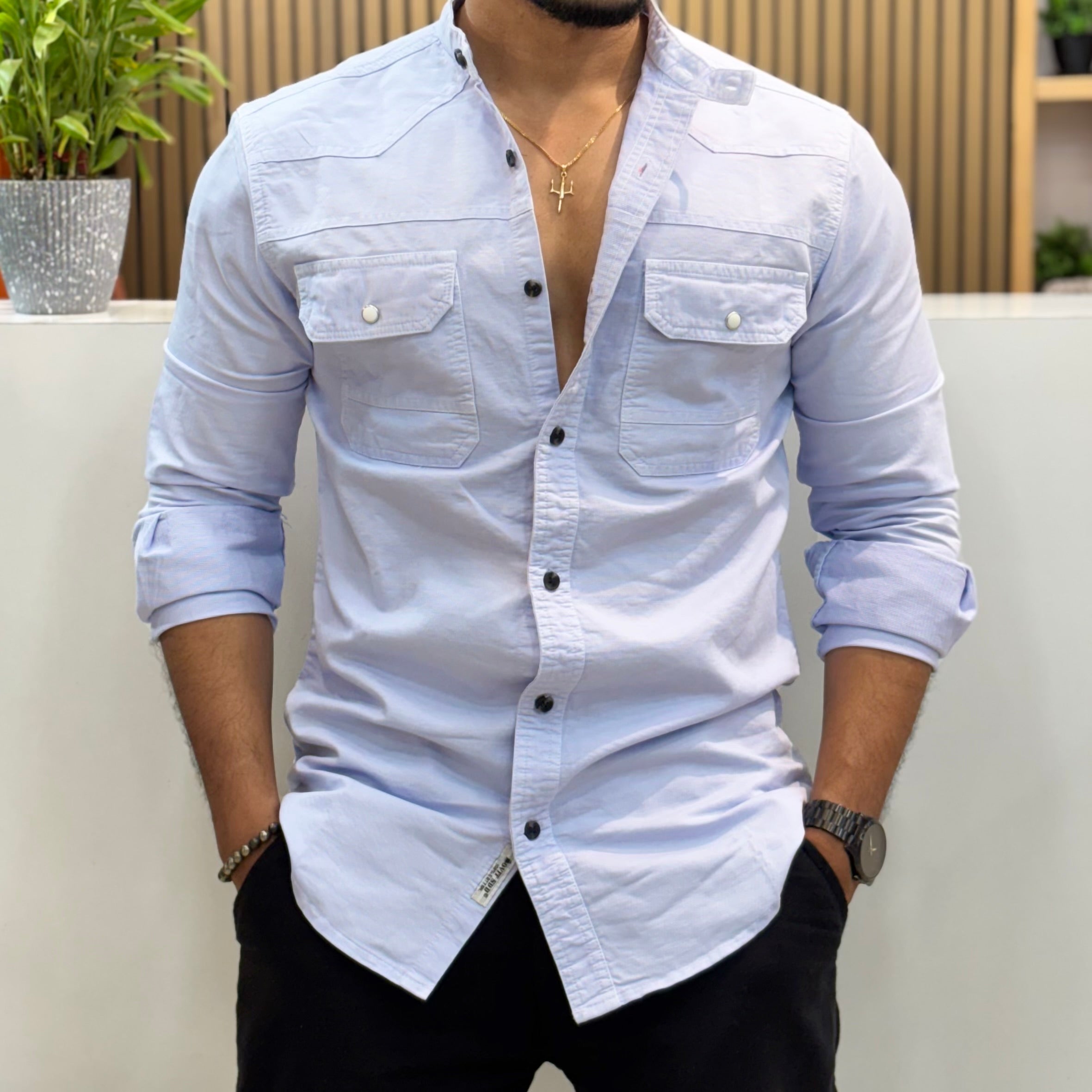 Mandarin Collar RFD Shirt