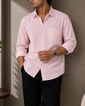 Premium Linen Shirt Light Pink