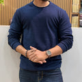 Crew Neck Full Sleeve T-Shirt – Navy Blue