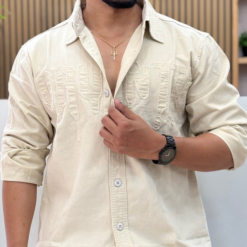 Boxy Fit Embroidered Shirt